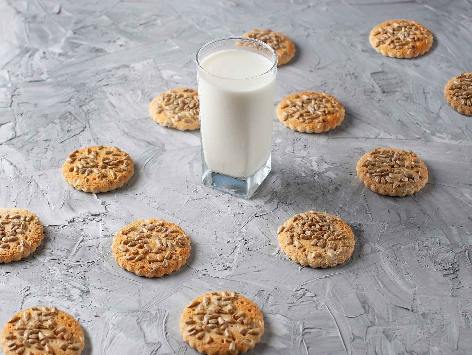 Healthy Oatmeal Cookies Made with Quick Rolled Oats and Sunflower Seeds