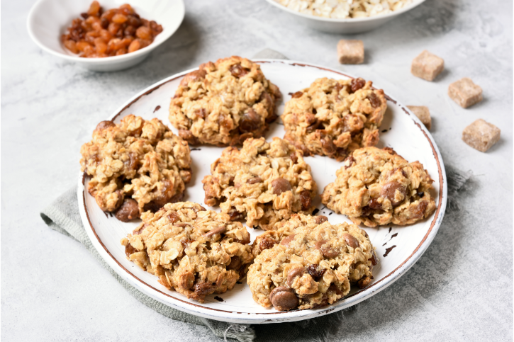 Chocolate Chip Banana Oat Cookies