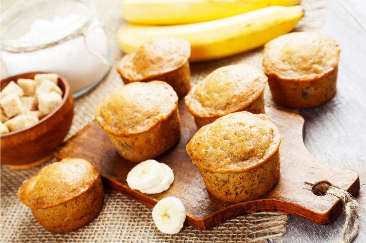 4 Ingredient Banana Muffins