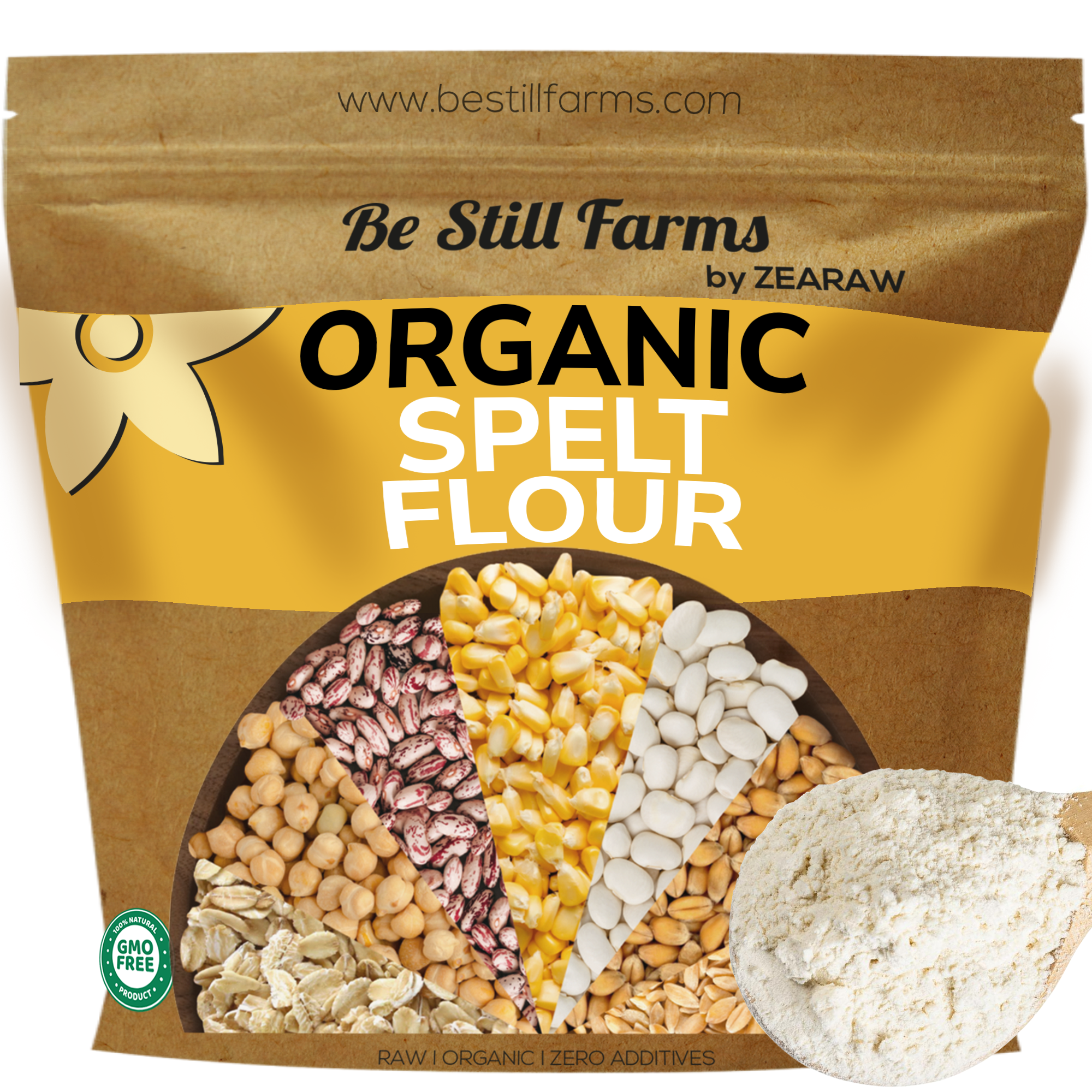 Organic Spelt Flour, Non-GMO, Bulk Spelt Flour