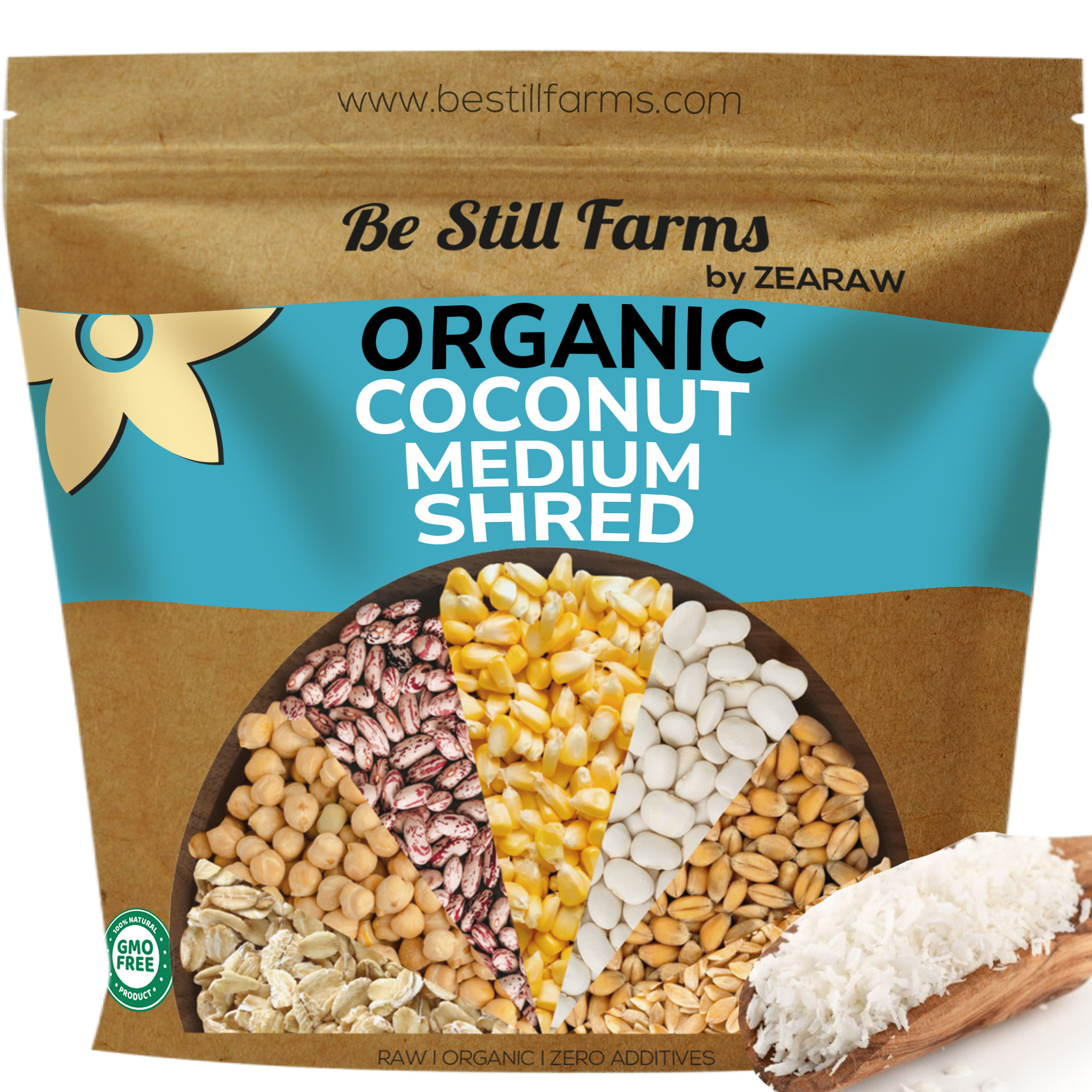 Coconut shreds are grown in USA and USDA certified;