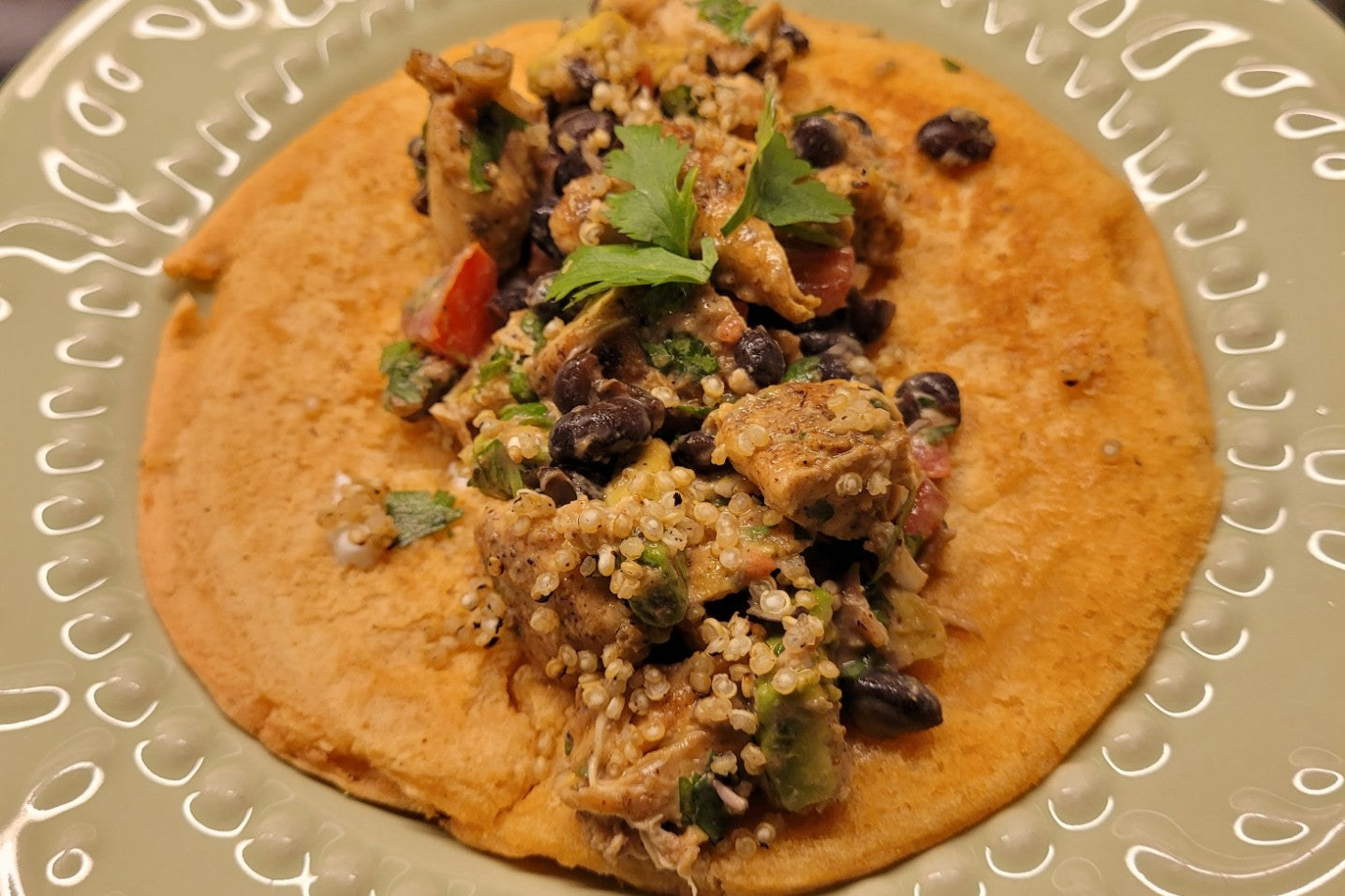 Mexican Style Quinoa & Black Bean Wrap - Be Still Farms