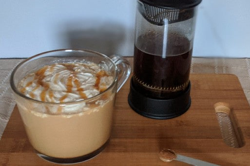 Organic Caramel Pumpkin Latte - Be Still Farms Recipe