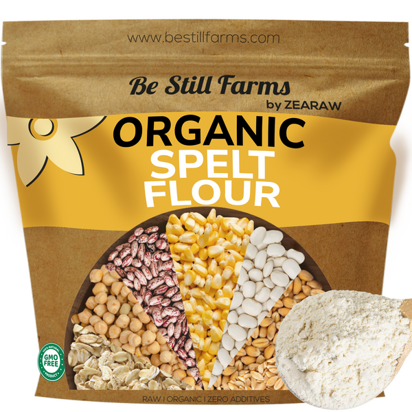 Organic Spelt Flour, Non-GMO, Bulk Spelt Flour - Be Still Farms- Real ...