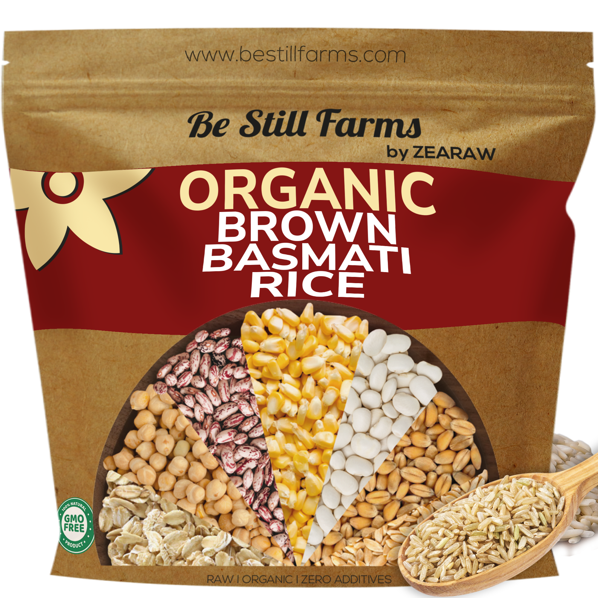 Organic Brown Basmati Rice - Be Still Farms