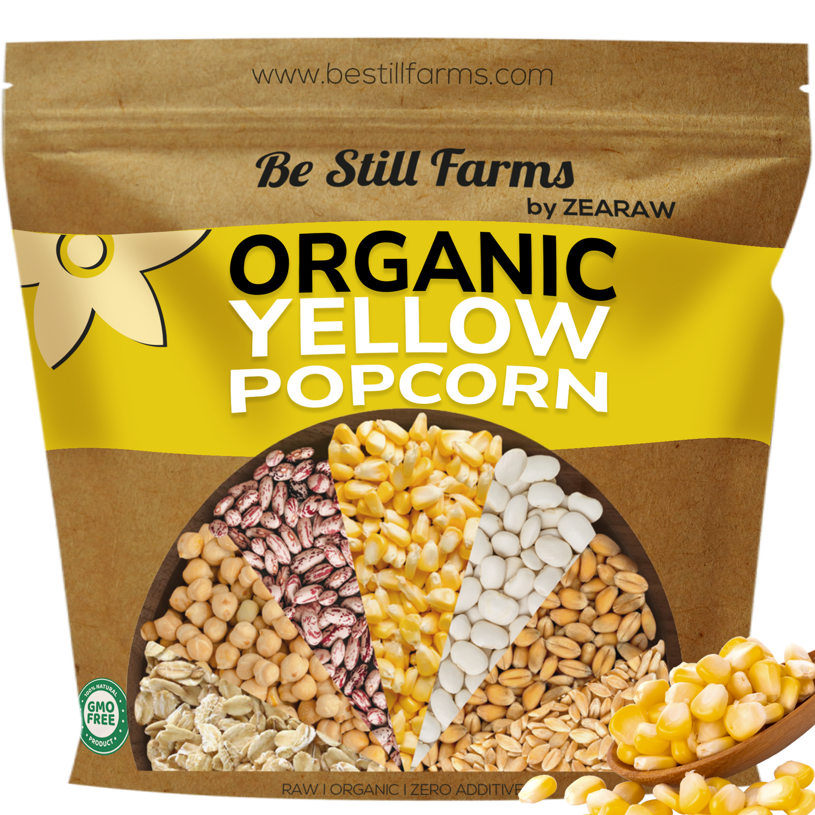 Organic Yellow Popcorn - Be Still Farms