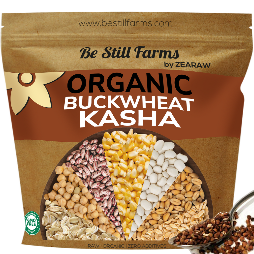 Organic Kasha (Toasted Buckwheat Groats), Non-GMO, Bulk Kasha