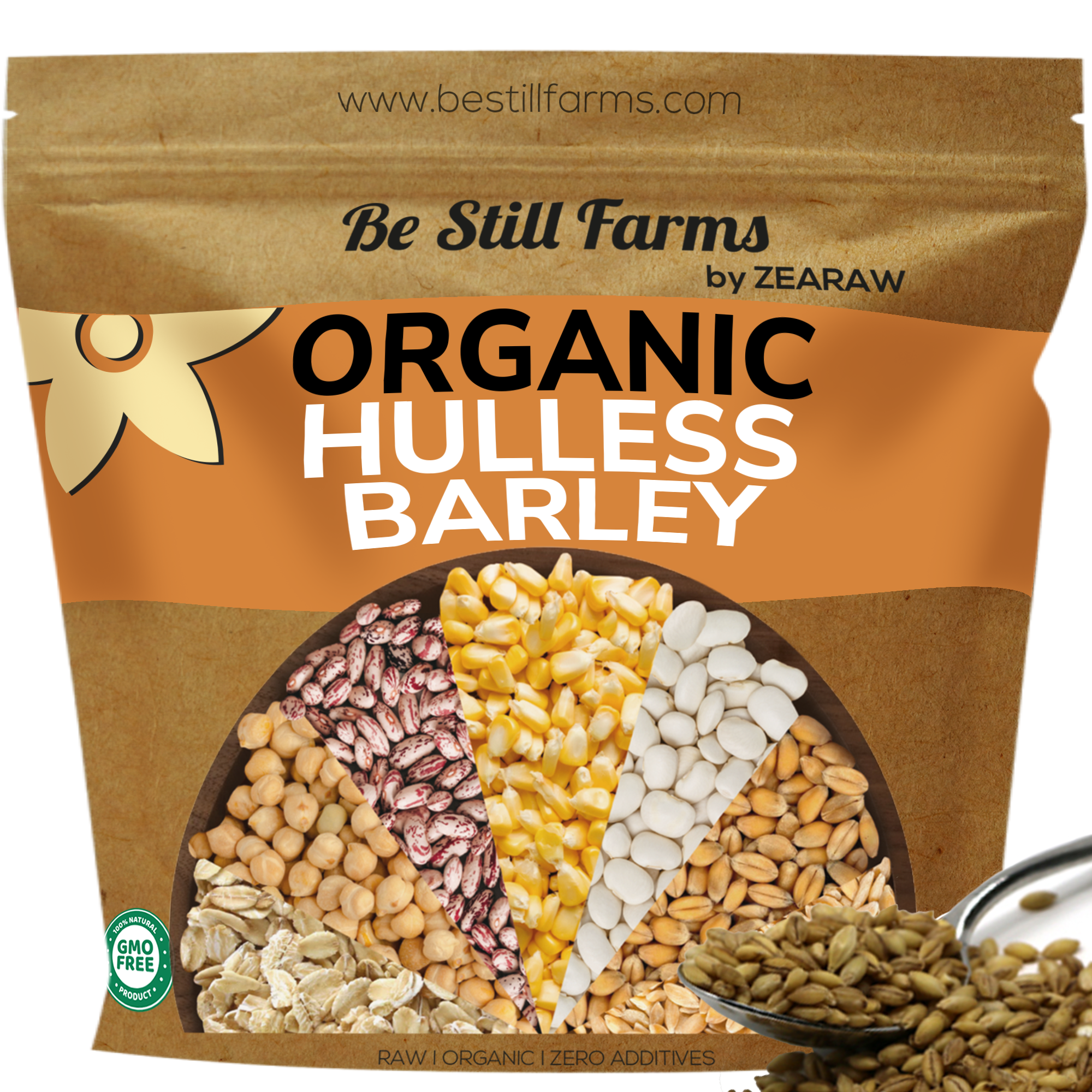 Organic Hulless Barley - Be Still Farms