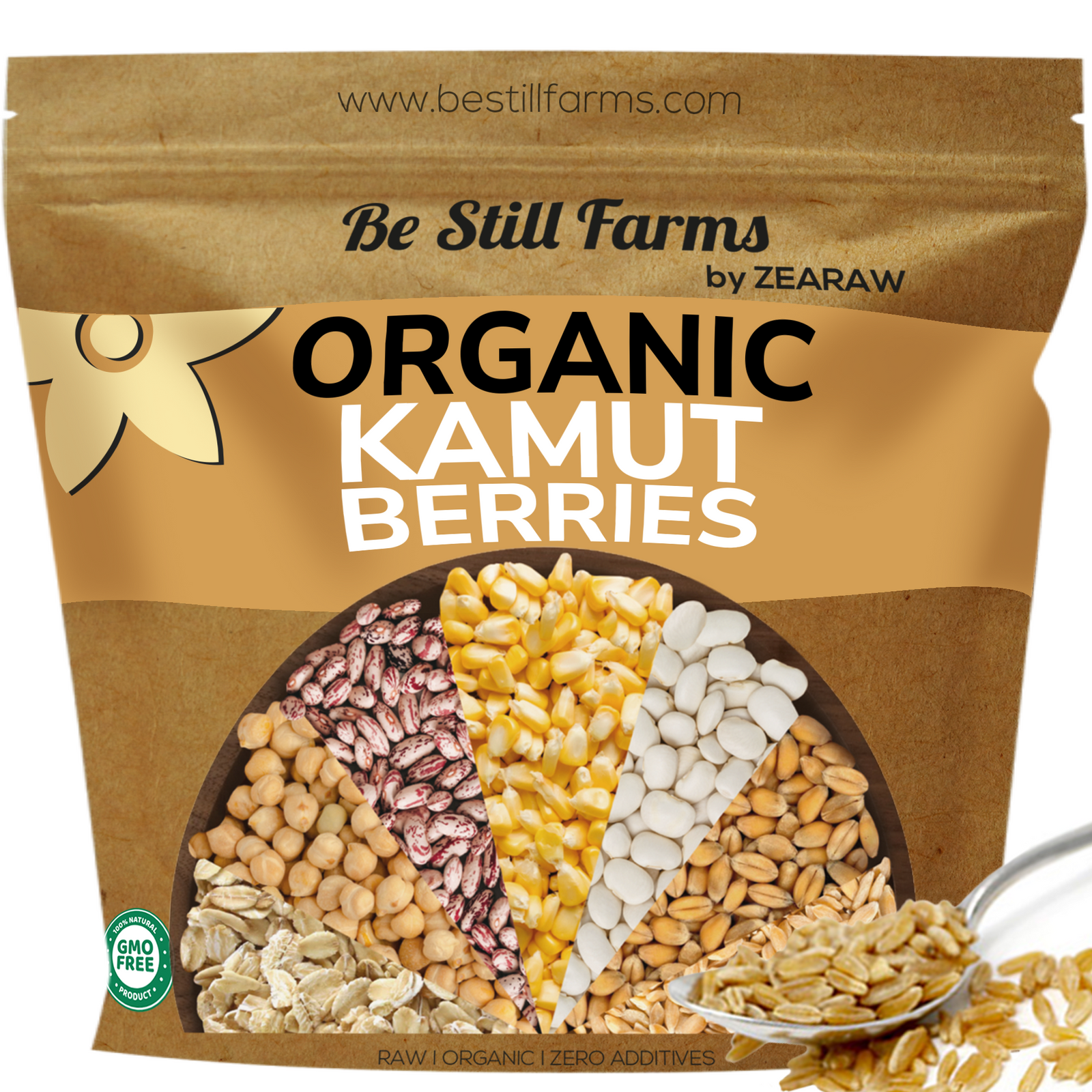 Organic KAMUT️ Khorasan Wheat Berries - Be Still Farms