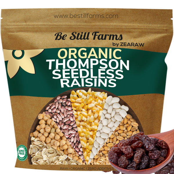 Organic Raisins, Non-GMO, Bulk California Organic Raisins - Be Still ...