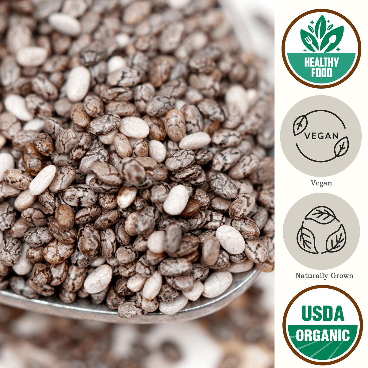 Versatile superfood: black chia seeds
