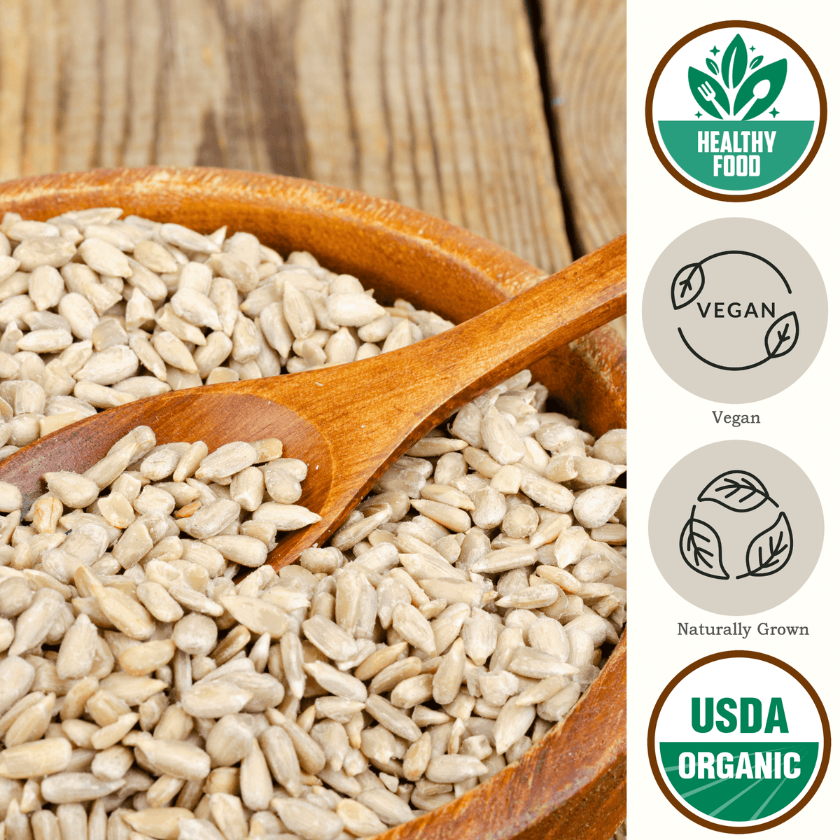 Non-GMO Vegan Bulk Sunflower Seeds
