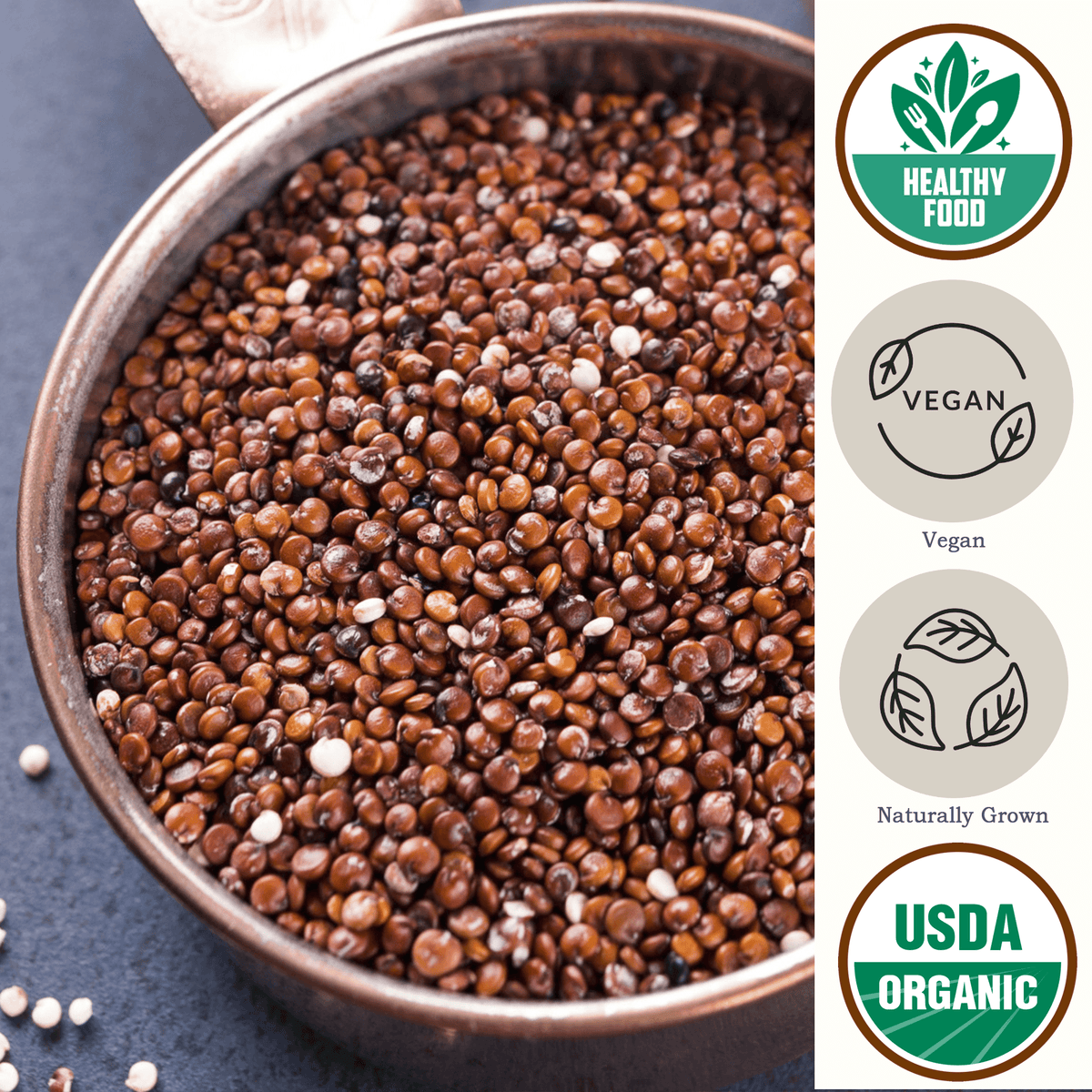 Non-GMO, Bulk Red Quinoa