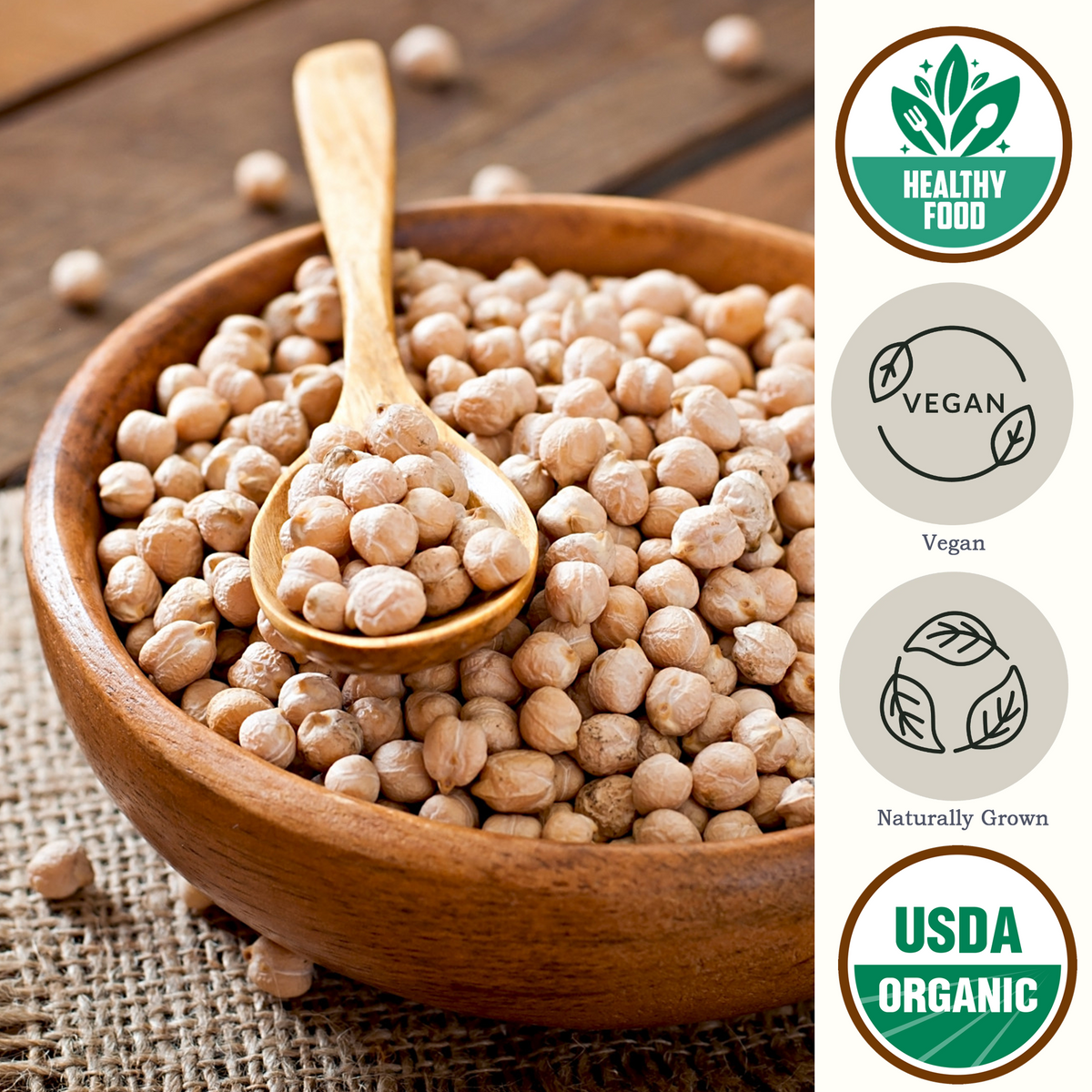 Organic Garbanzo Beans USDA Organic - Be Still Farms