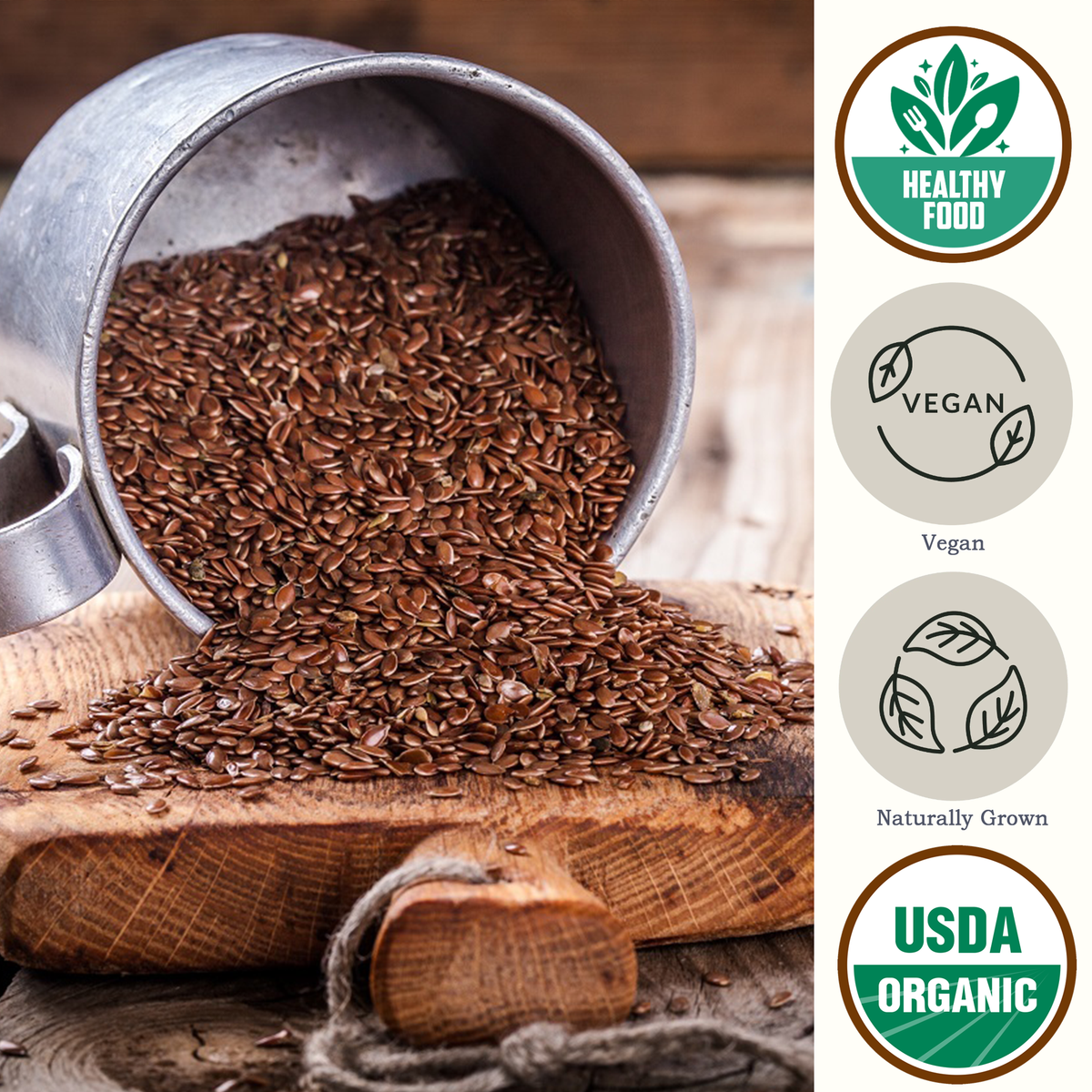 Flaxseed USDA Organic - Be Still Farms