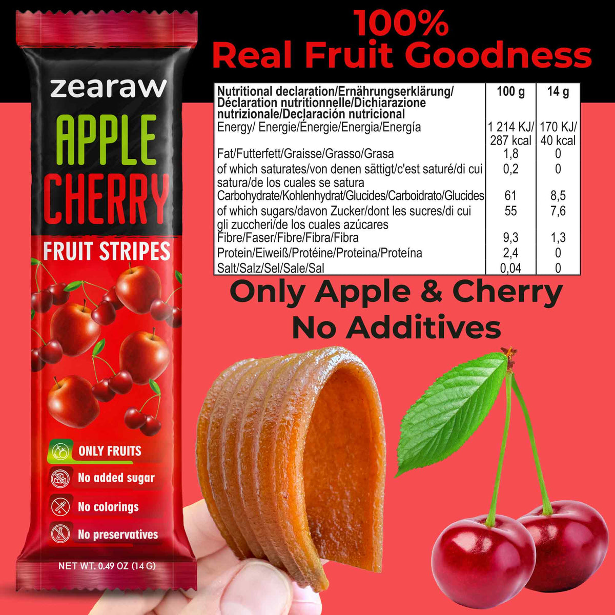 Natural Apple Cherry Snacks