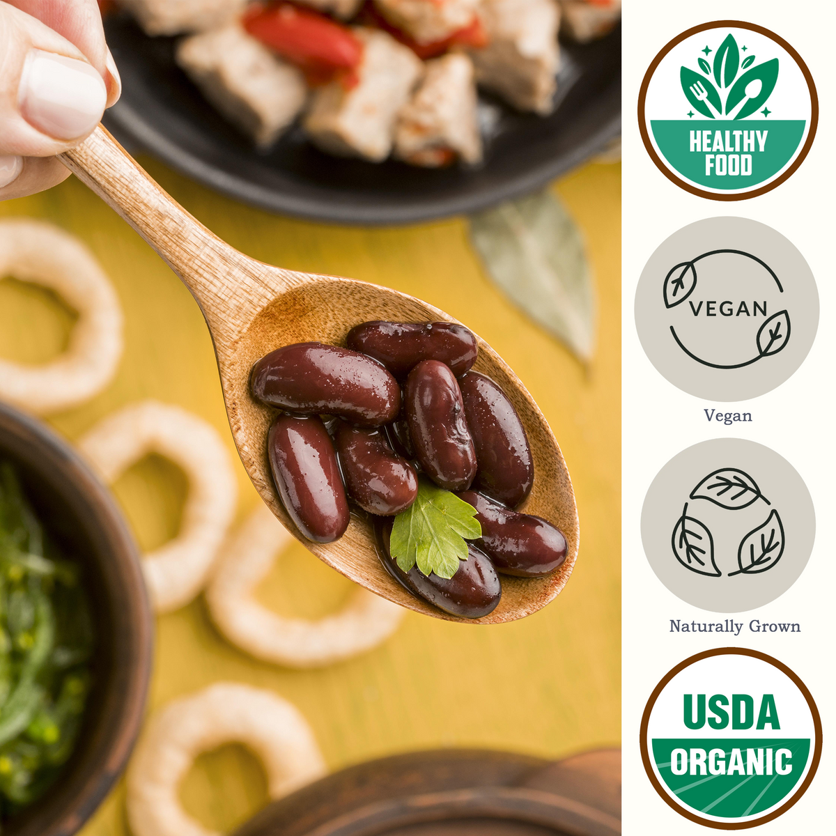 Dark Red Kidney Beans USDA Organic - Be Still Farms