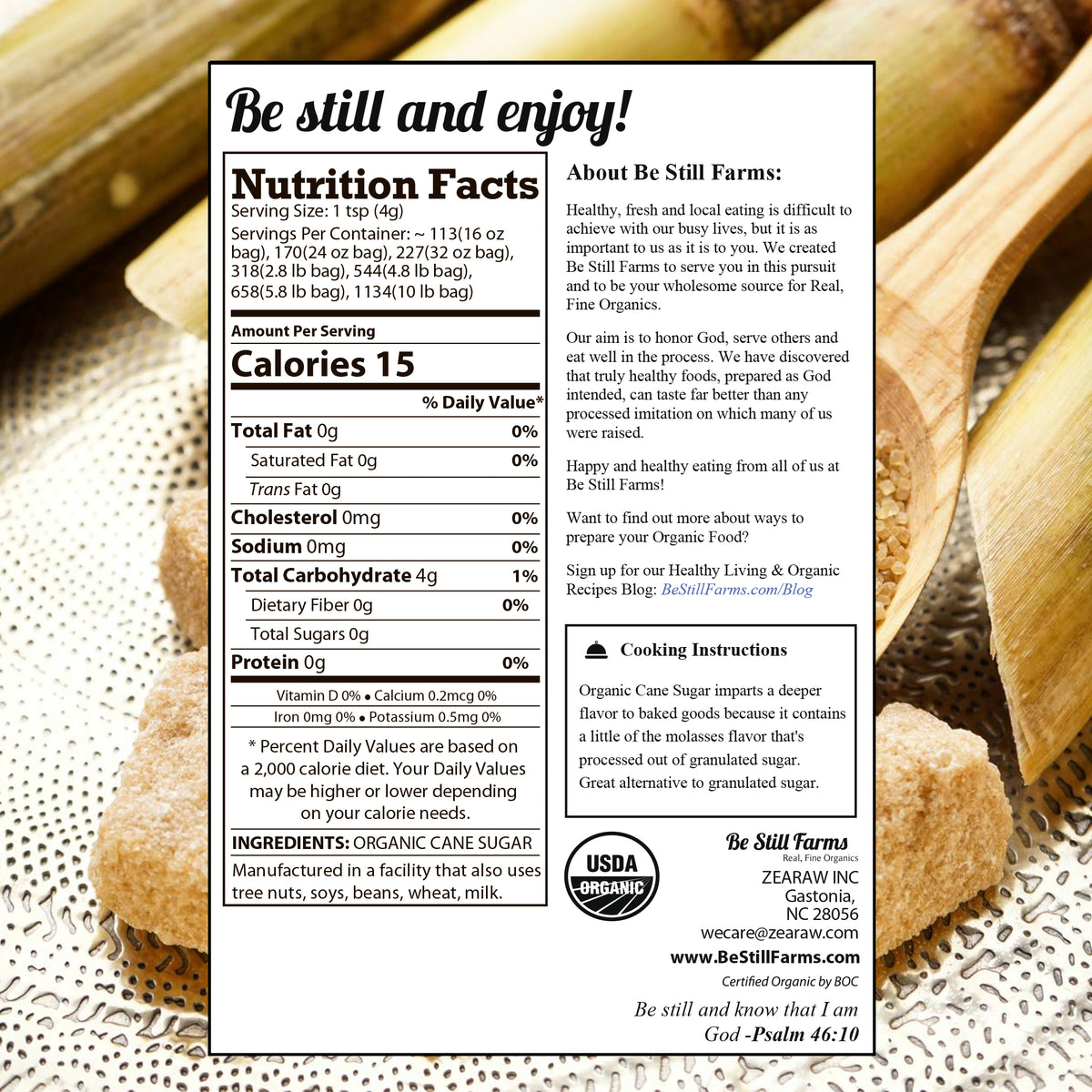 Cane sugar&#39;s versatile usage makes it a great ingredient in both sweet and savory dishes