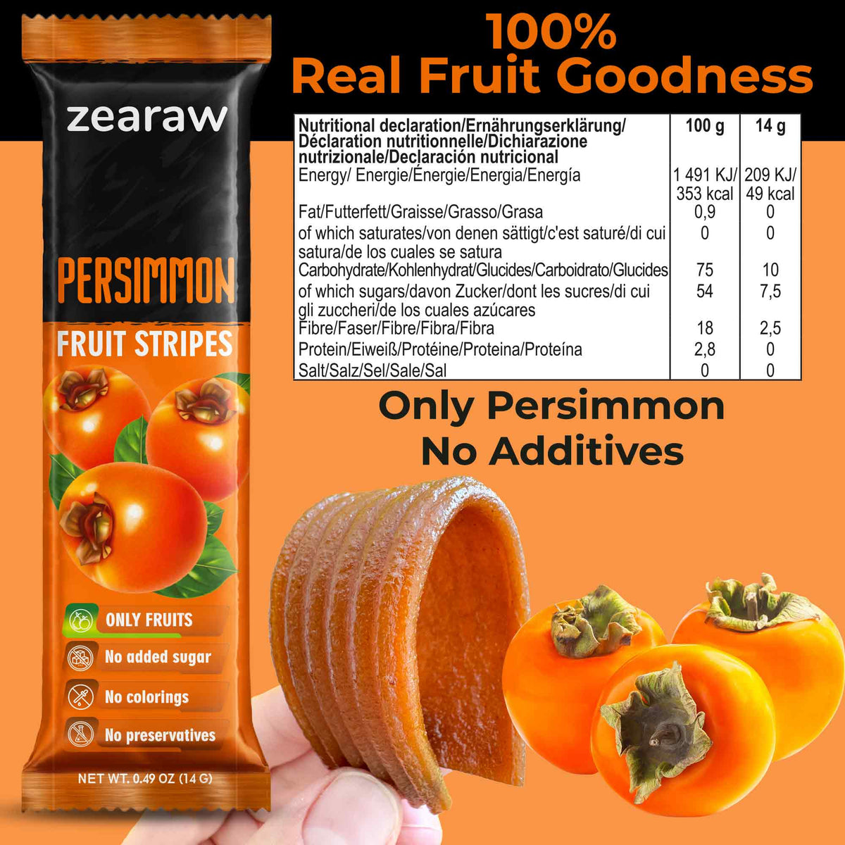 Natural Persimmon Snaks