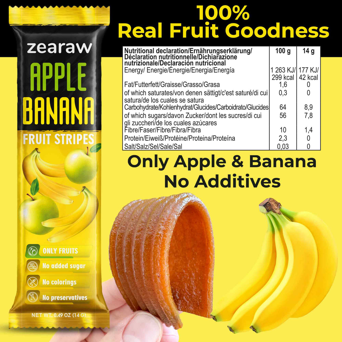 Natural Apple-Banana Snaks