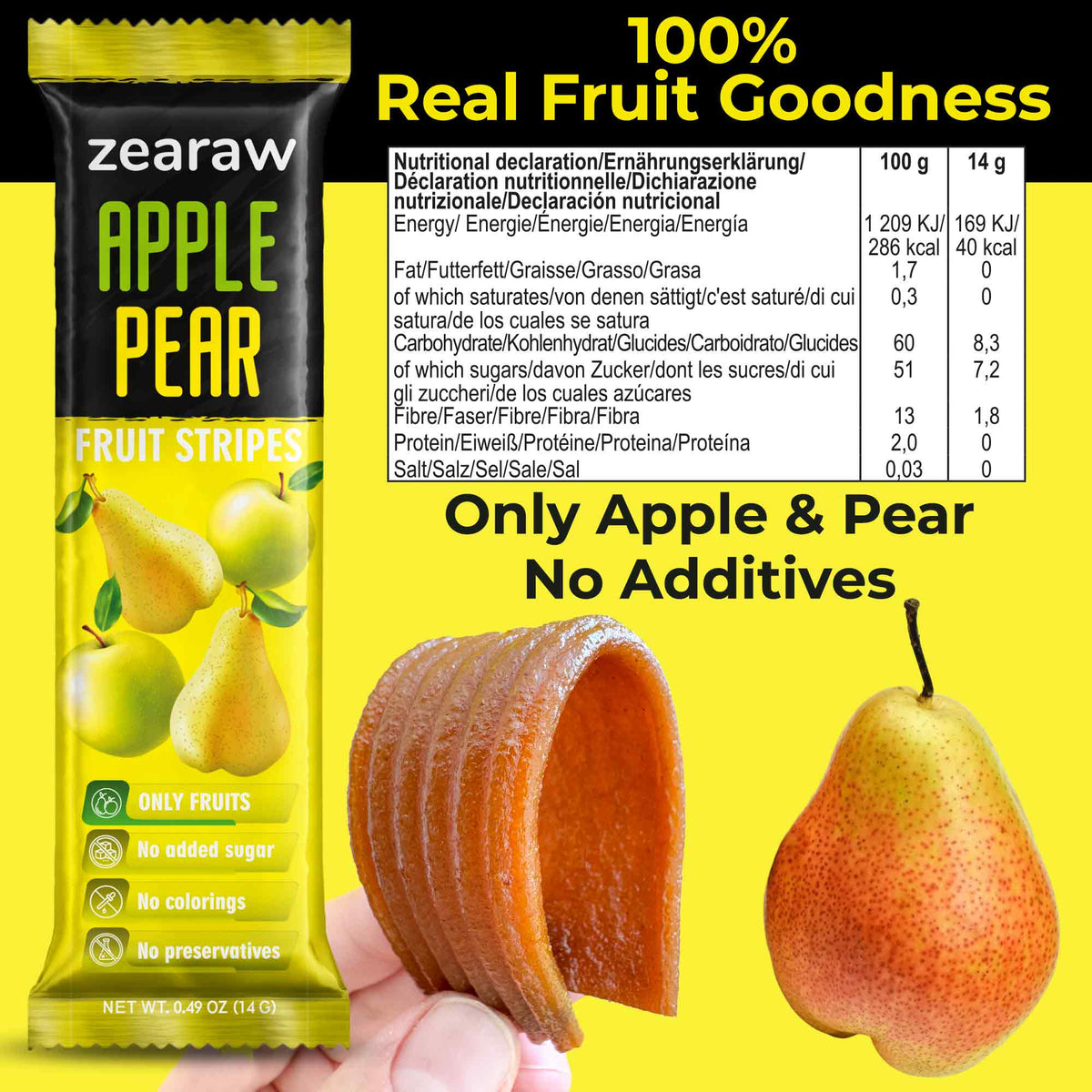 Natural Apple-Pear Snaks