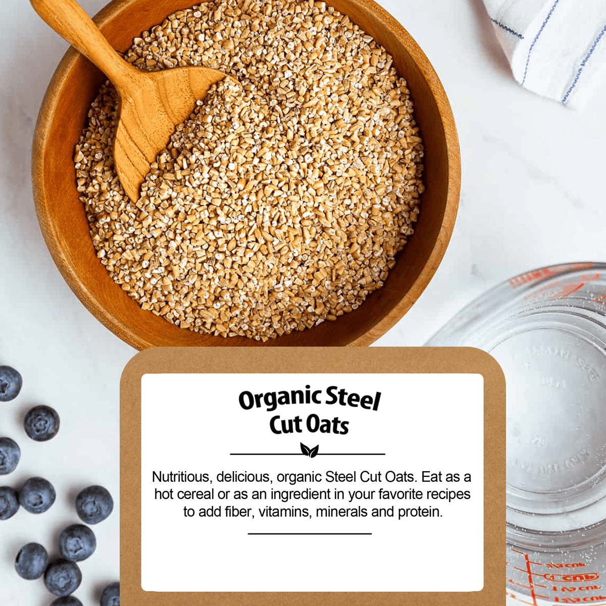 Nutritious, delicious, organic Steel Cut Oats 