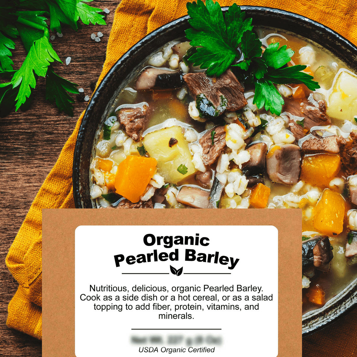 Fiber, protein, vitamins and minerals