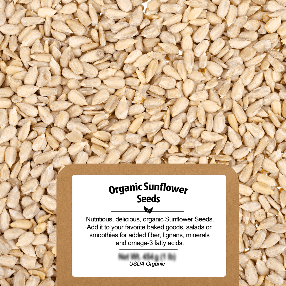 Nutritious, delicious, organic sunflower seeds