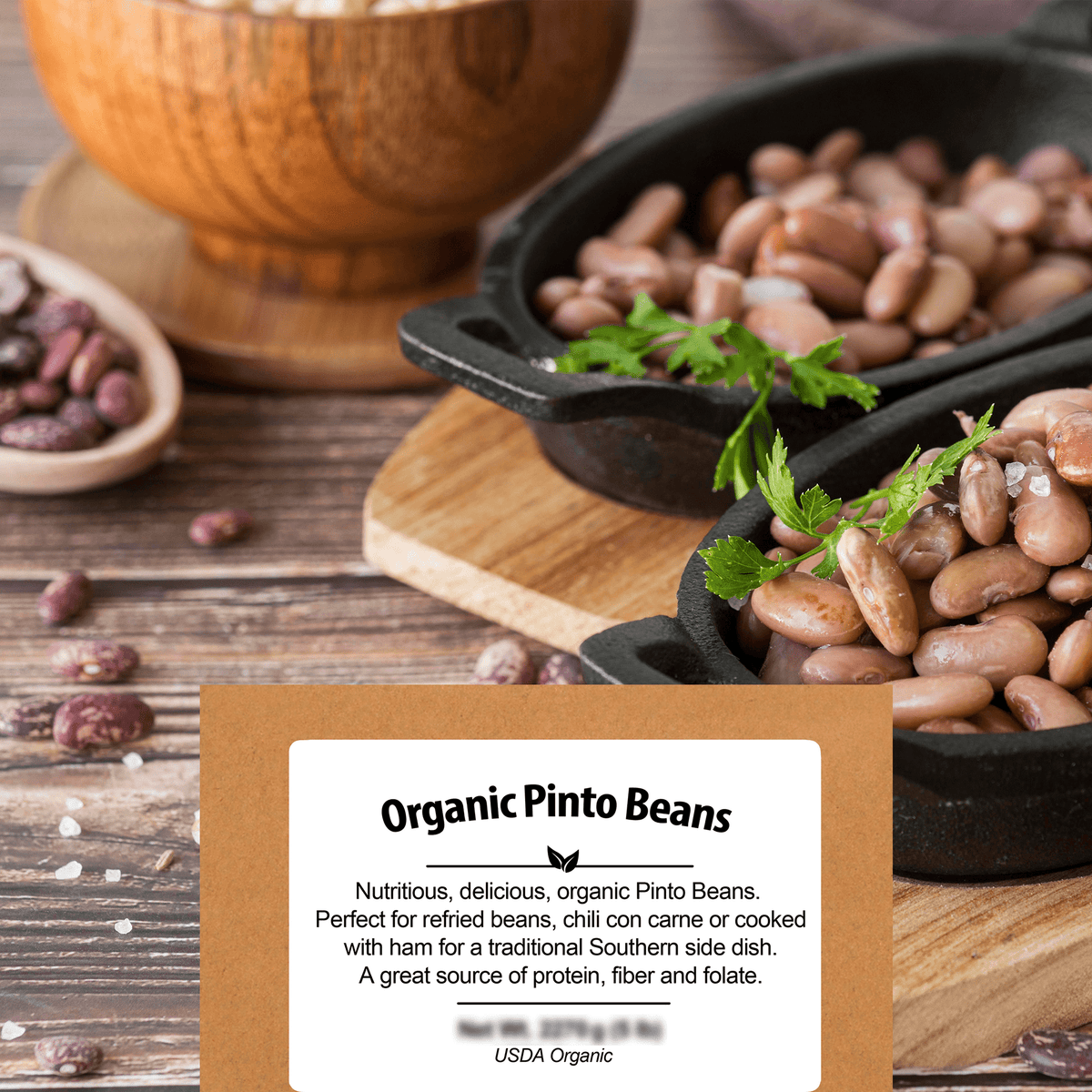 Certified USDA organic, Non-GMO, vegan, vegetarian and all natural