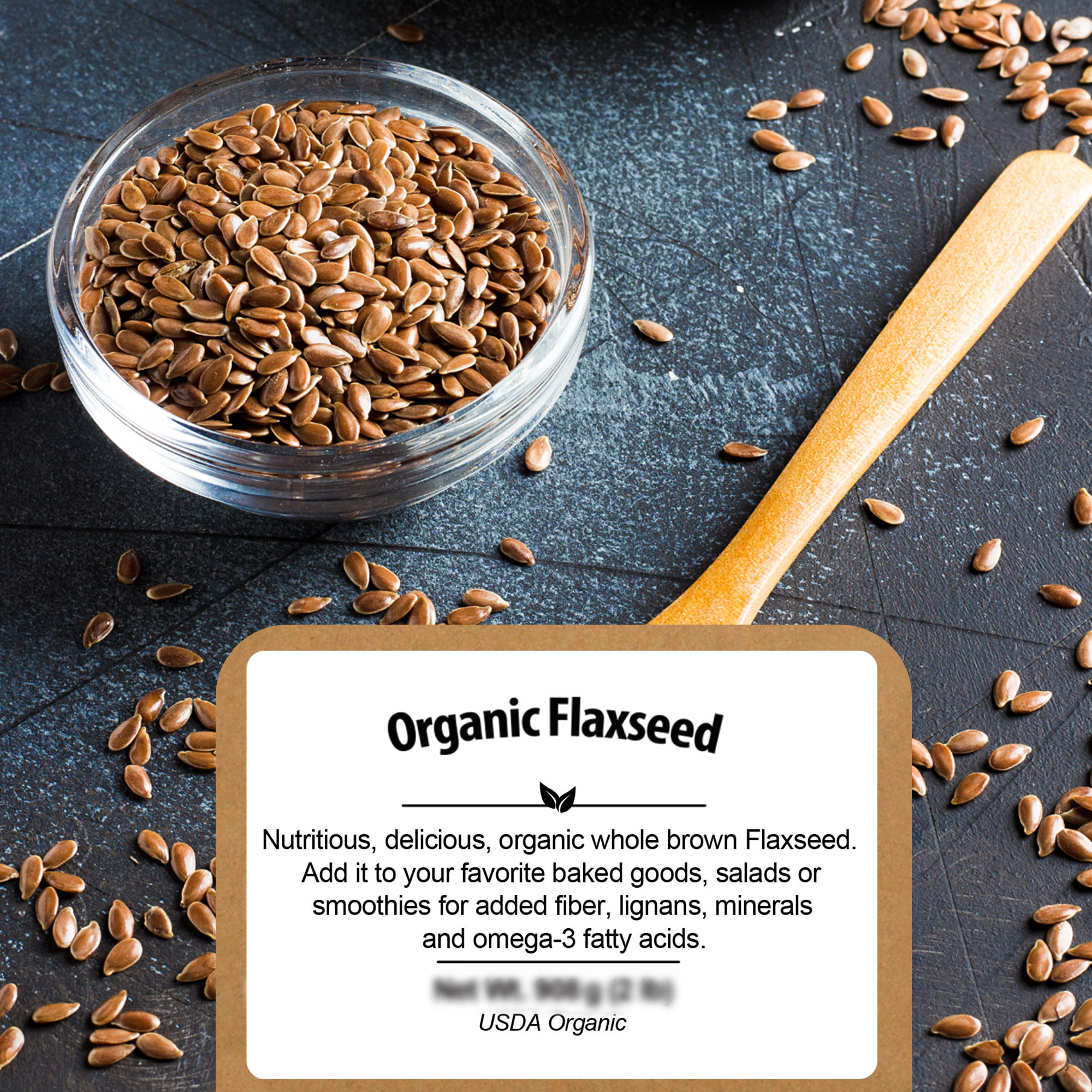 Organic Flax Seed, Brown