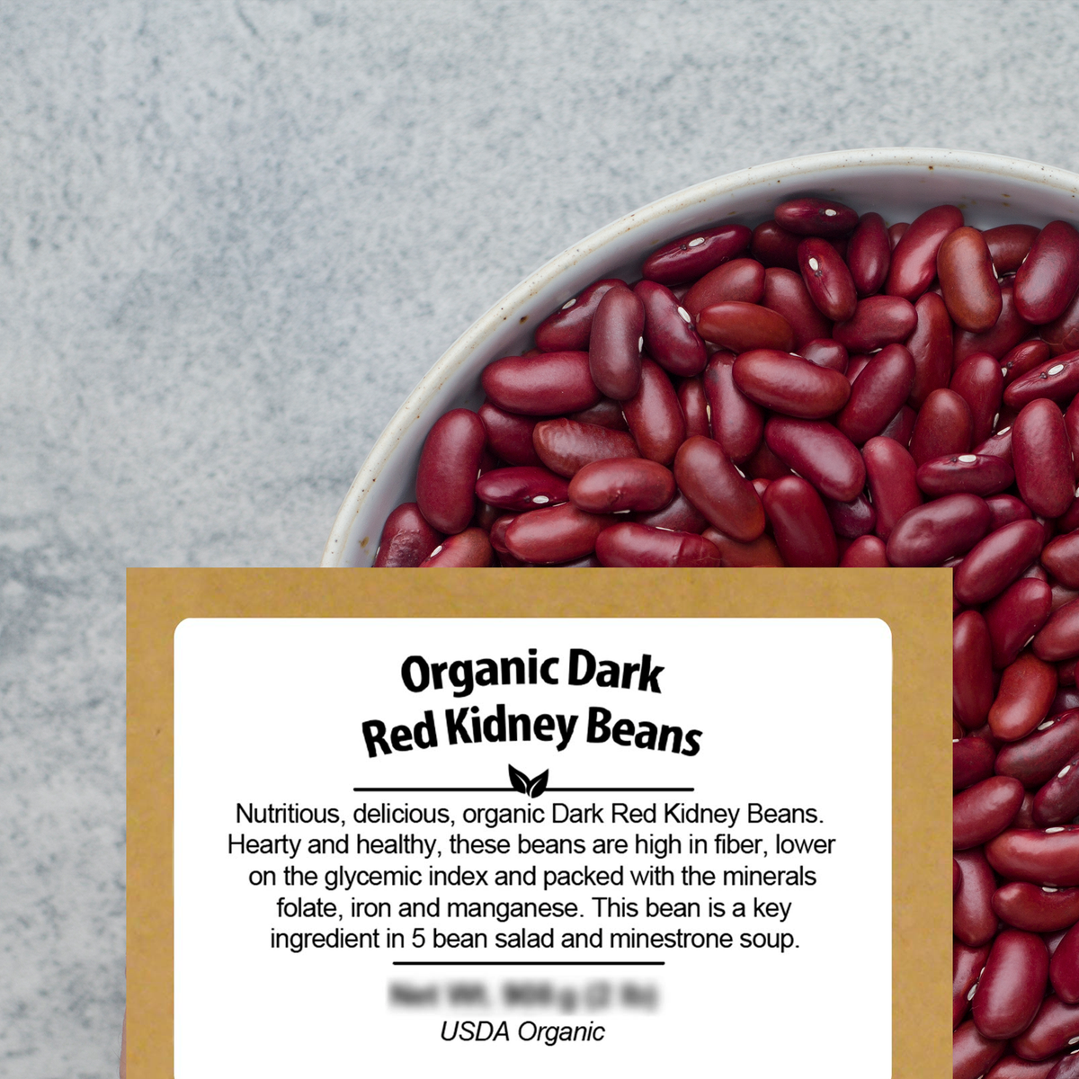 Nutritious, Delicious, Organic Dark Red Kidney Beans - Be Still Farms