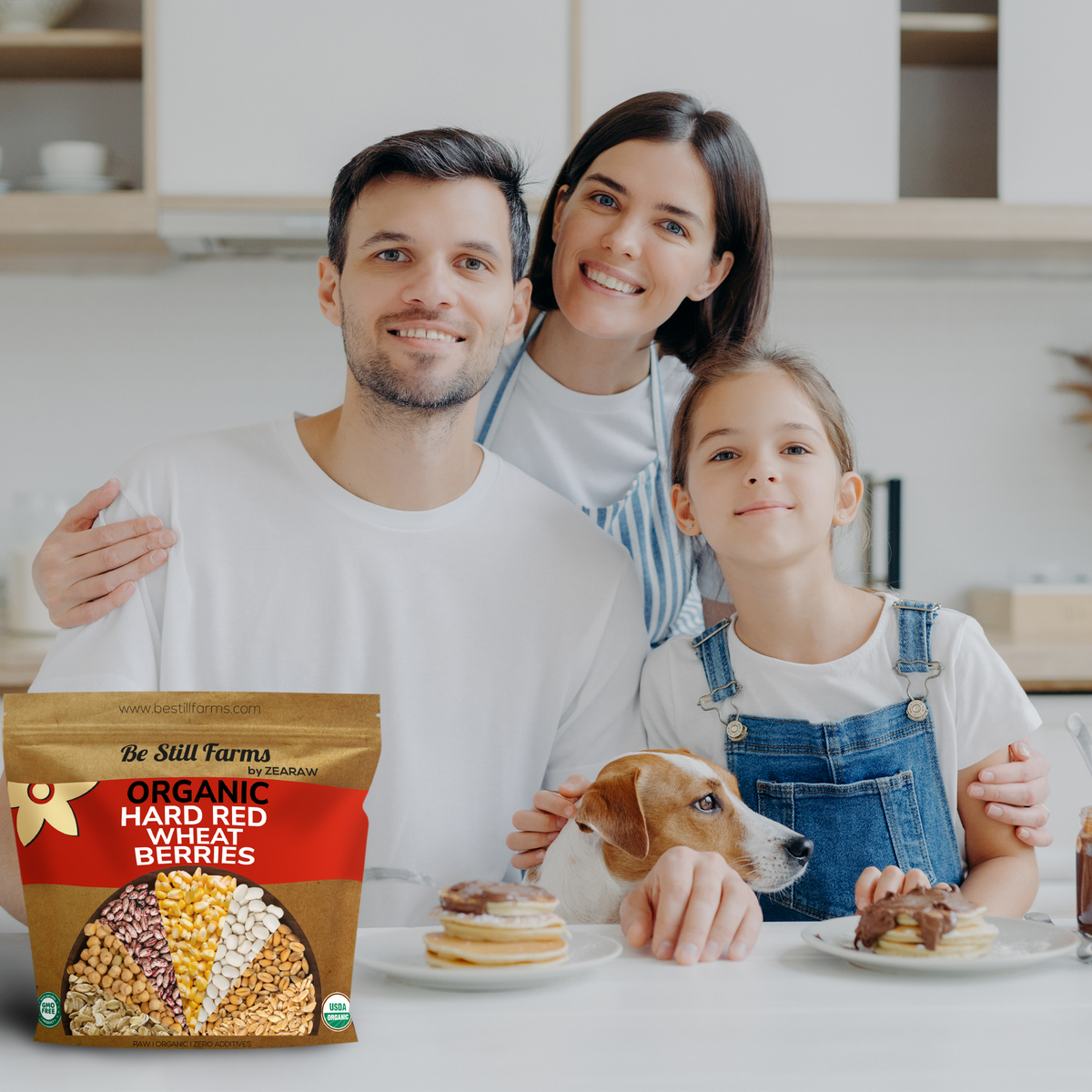 Organic Hard Red Wheat Berries - Be Still Farms