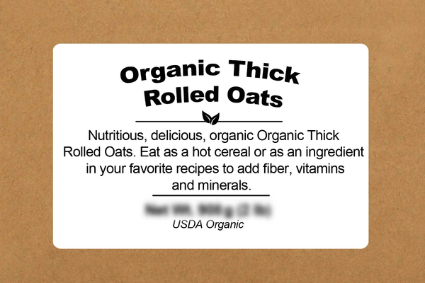 Bulk Oatmeal Thick (Rolled Oats) 5lb